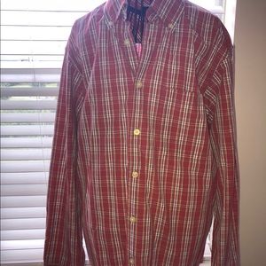 izod plaid button down